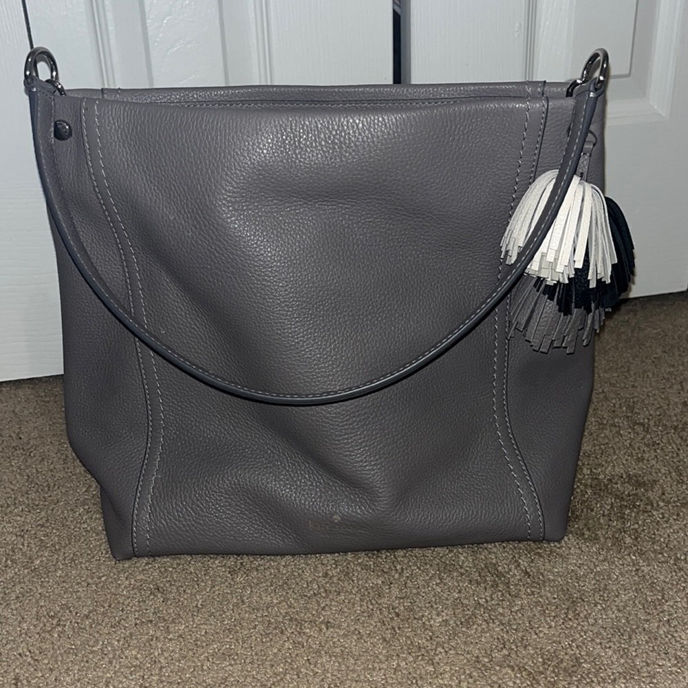 Gray Kate Spade Purse